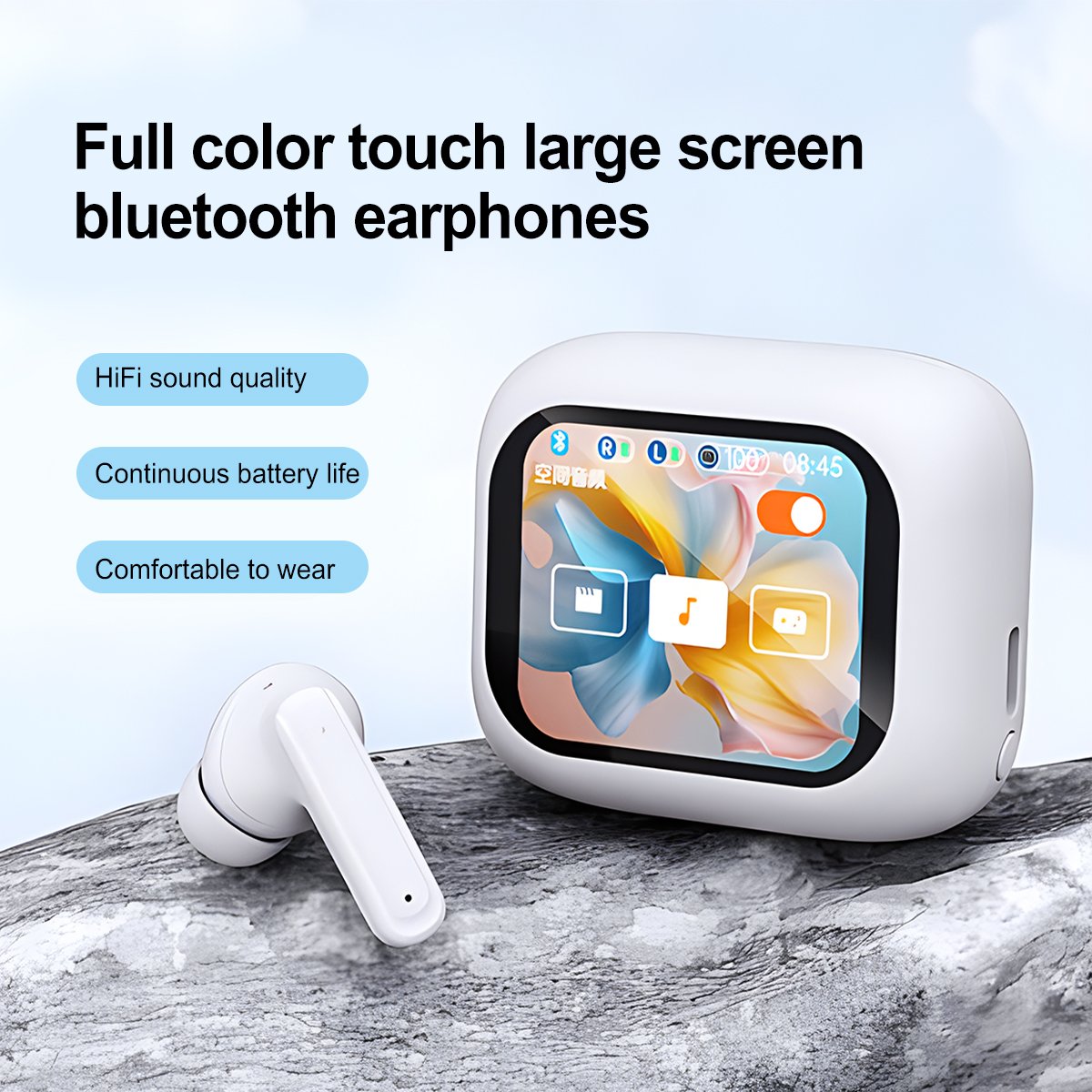 High Quality Wireless Auriculares Inalambricos Bluetooth Headphones Earbuds With Touch Screen Noise Cancelling Tws Earphones