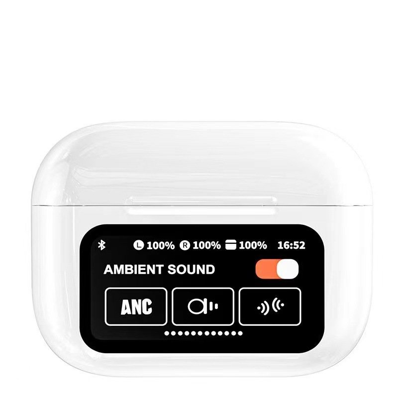 Wholesale New A9 PRO TWS Wireless Earbuds ANC Touch Screen Digital Battery Indicator Headset for Gaming Noise Cancelling