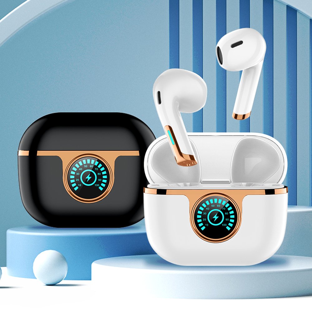 Bluetooth V5.3 Stereo Earbuds In- Ear Wireless Earphone J1 Battery Display Headphone