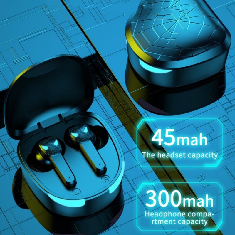 TG10 tws wireless Bluetooth Low Latency Stereo sound deep bass blue tooth voice assistant Gaming In-ear e-sport earphone Headset