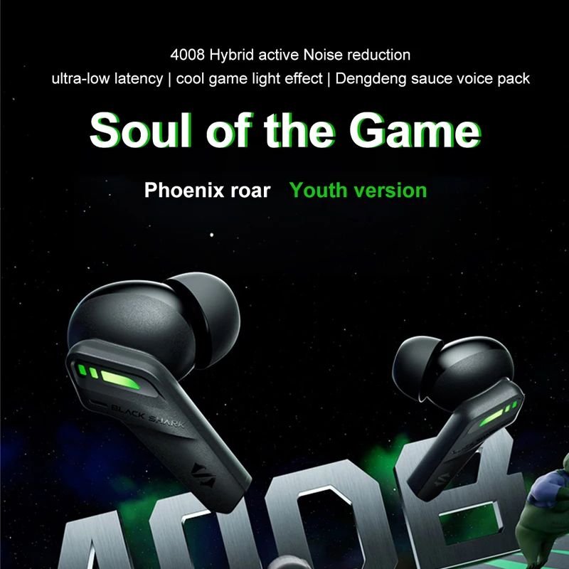 BlackShark TWS JoyBuds OWS Gaming Earphones Youth Ver Wireless Earbuds 5.3 Game Sports earphone