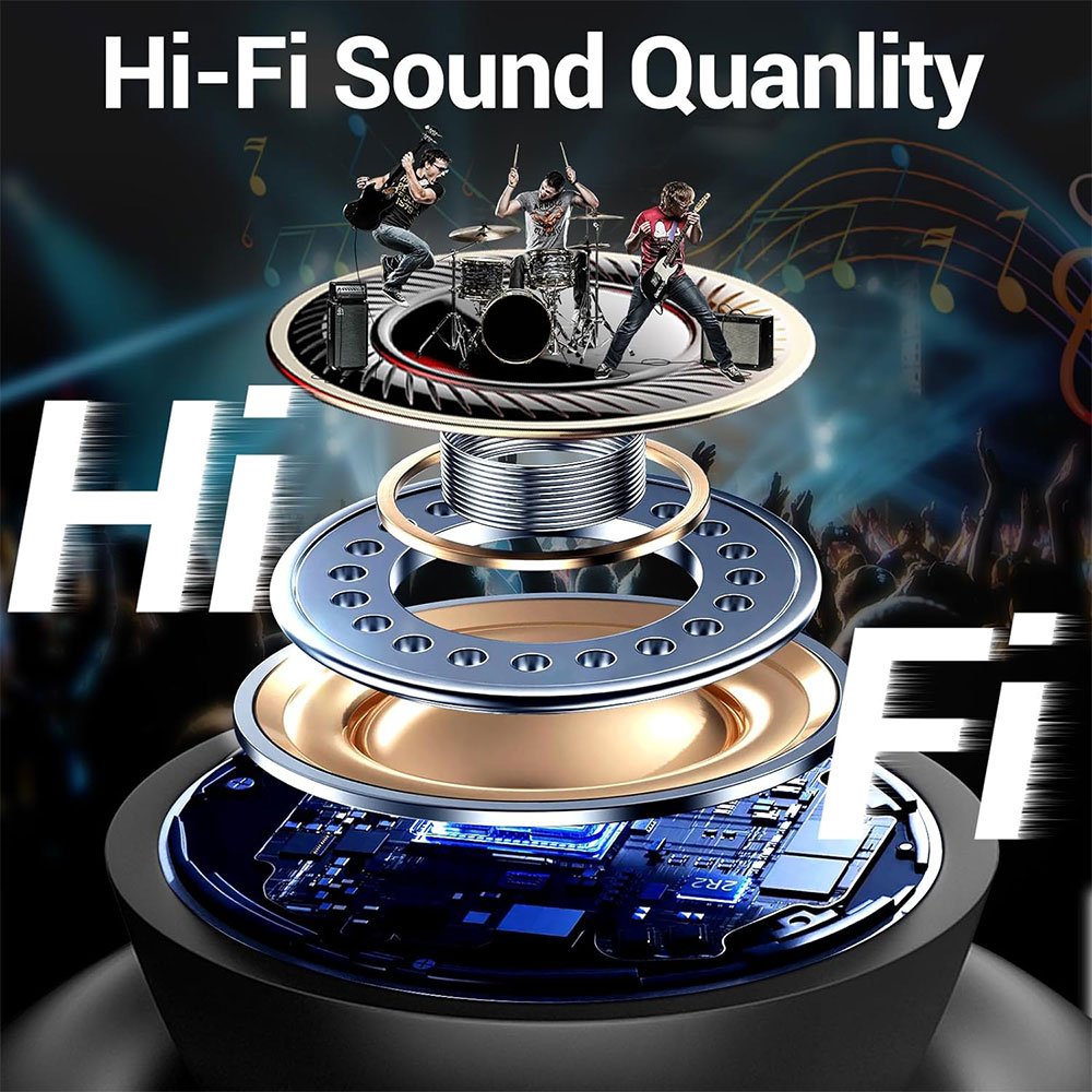 HiFi Stereo Wireless Earbuds TWS ENC Noise Cancelling Headphones Earphones LED Display Sports Earphones