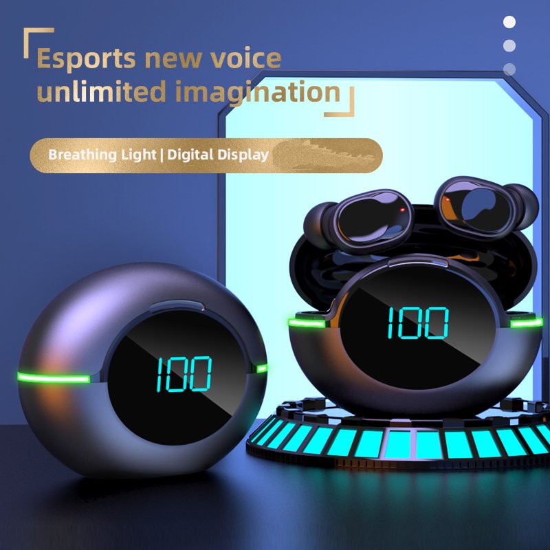 Gaming In-ear Earphones Tws Y80 Touch Earbuds New Product Handsfree Wireless Headsets Led Sports Noise Cancelling Headphones