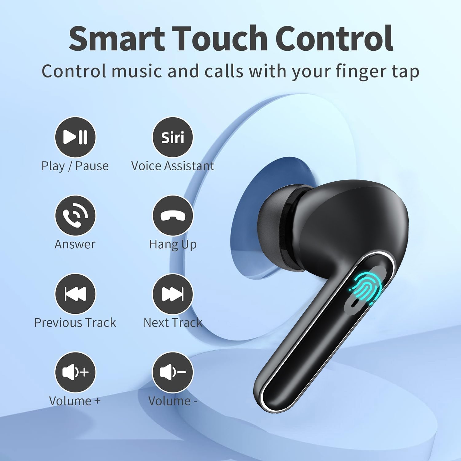SP20 Wireless headset TWS BT Earphones Wireless Noise Cancelling In-Ear Headphones Touch Control Earphones