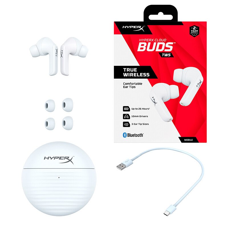2022 New Products Hyper X Buds TWS True Wireless BT Earbuds Touch Wireless Earphone Charging Box TWS