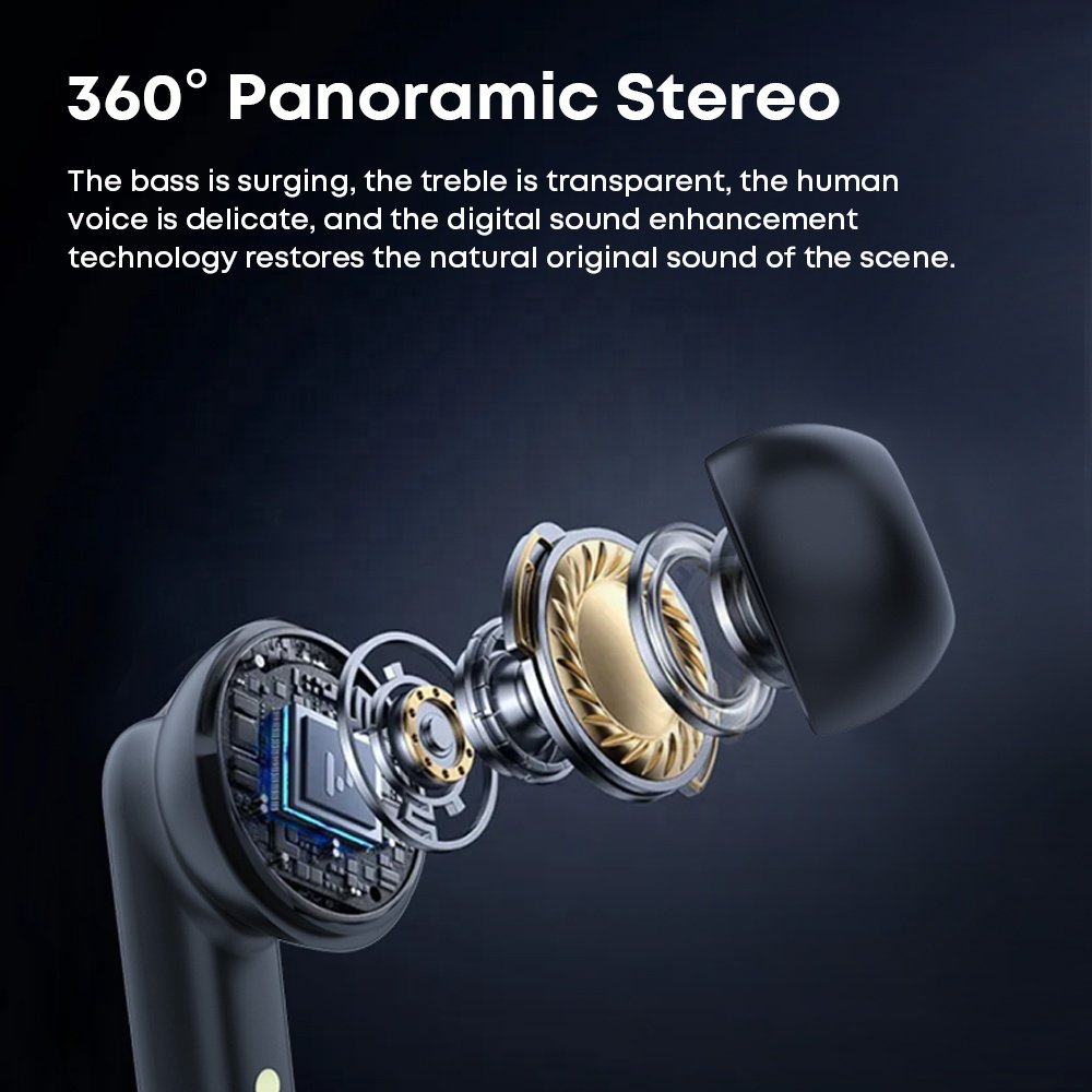 OEM/ODM Portable ANC+ENC Auriculares Bluetooth 5.4 Earphone Tws Headphone Mini Low latency Noise Cancelling Wireless Earbuds