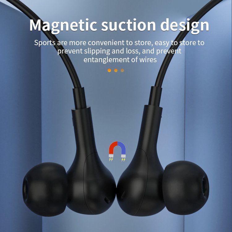 New In-Ear USB Wired Headset with Microphone Noise Cancelling Gaming Magnetic Earphones Hi-Fi Wired Earbuds for PC Computer
