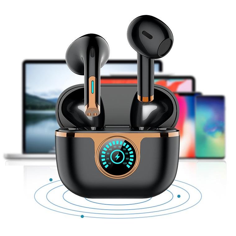 2023 Factory TWS Real Double ENC Headset OEM Noise Cancellation Earbuds Waterproof Earphone Wireless Headphones