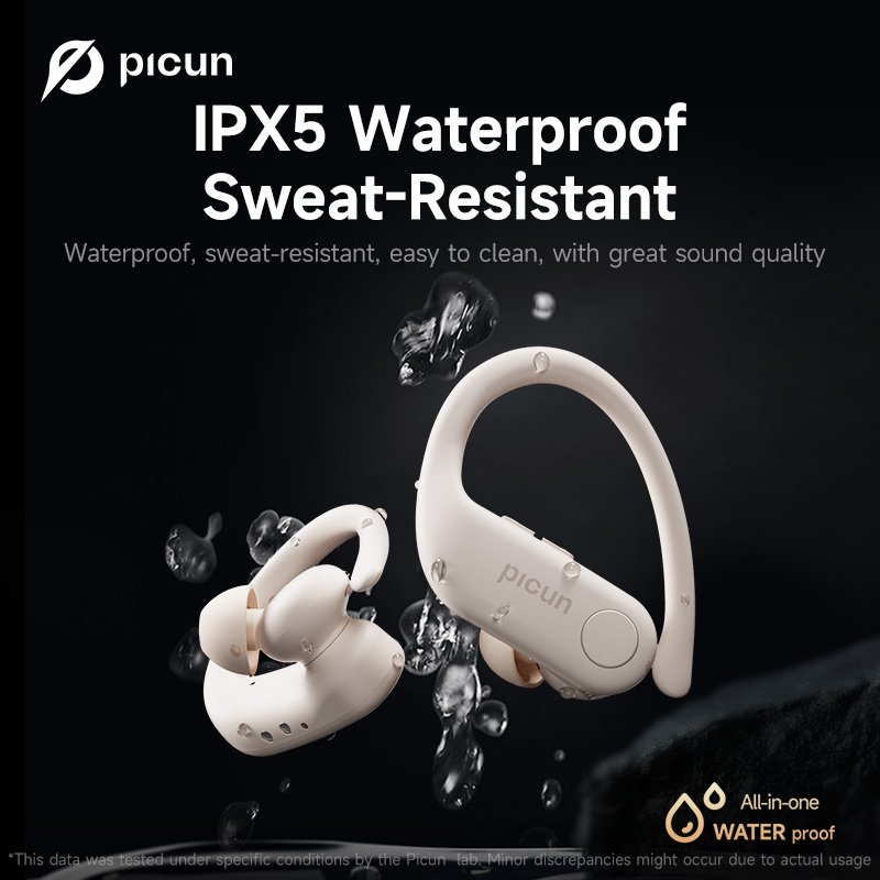 Picun A5 Ear Hook Wireless Earphone Noise Cancelling TWS Hands Free Bluetooth Headphones