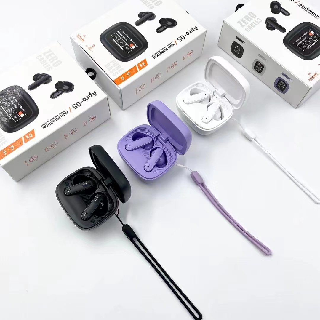 Apro 05 Wireless Earbud BT 5.4 Earphone ANC+ENC In Ear Touch Screen Control Active Noise Reduction Gaming Headet audifonos