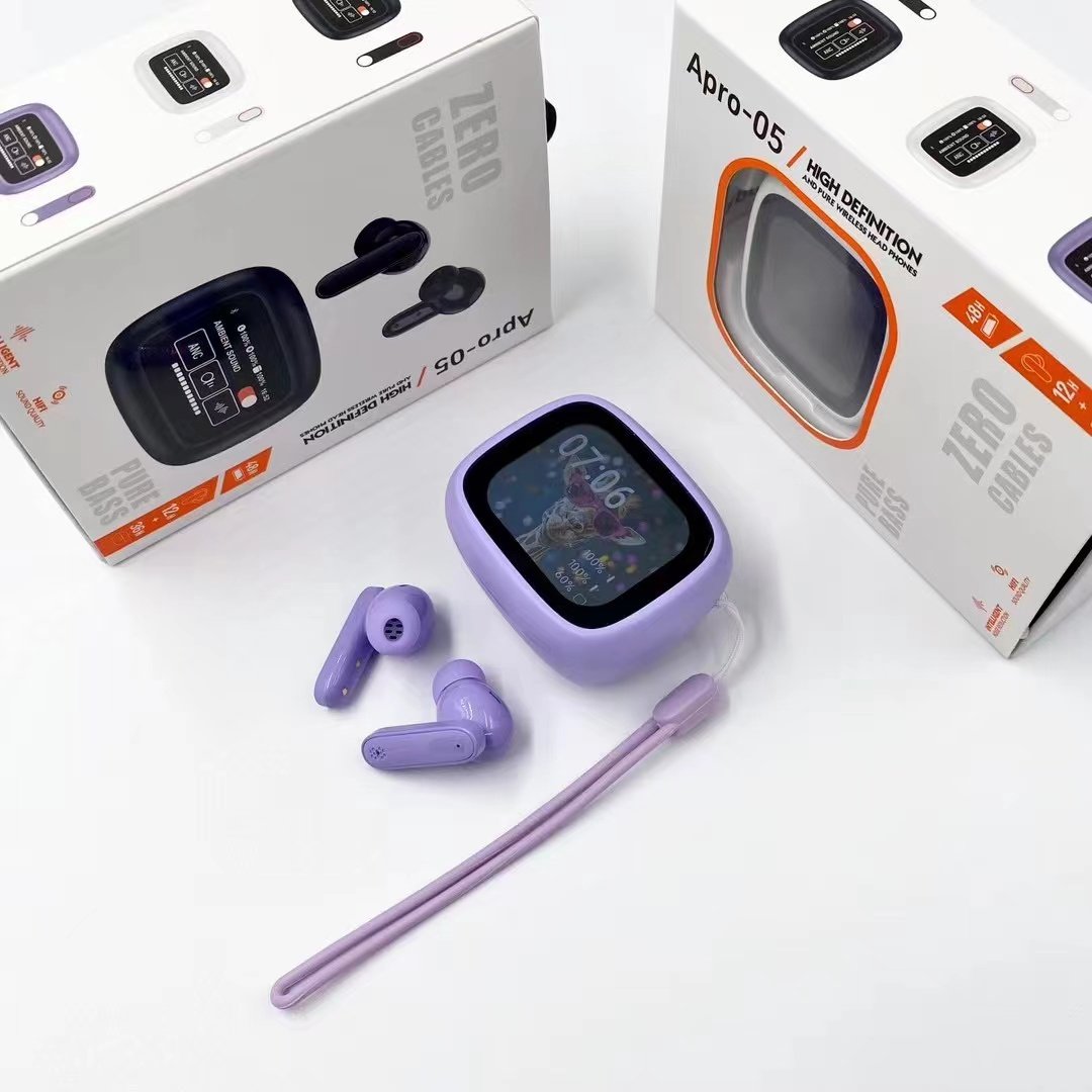 Apro 05 Wireless Earbud BT 5.4 Earphone ANC+ENC In Ear Touch Screen Control Active Noise Reduction Gaming Headet audifonos