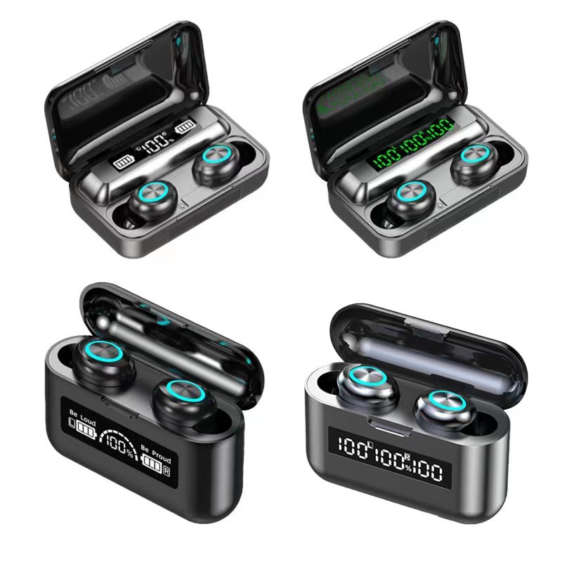 LED Display F9-36 Mini BT Headsets F9-5C Wireless Earbuds 5.0 IPX7 Waterproof Big LED Ear Phone TWS Earphones F9-5