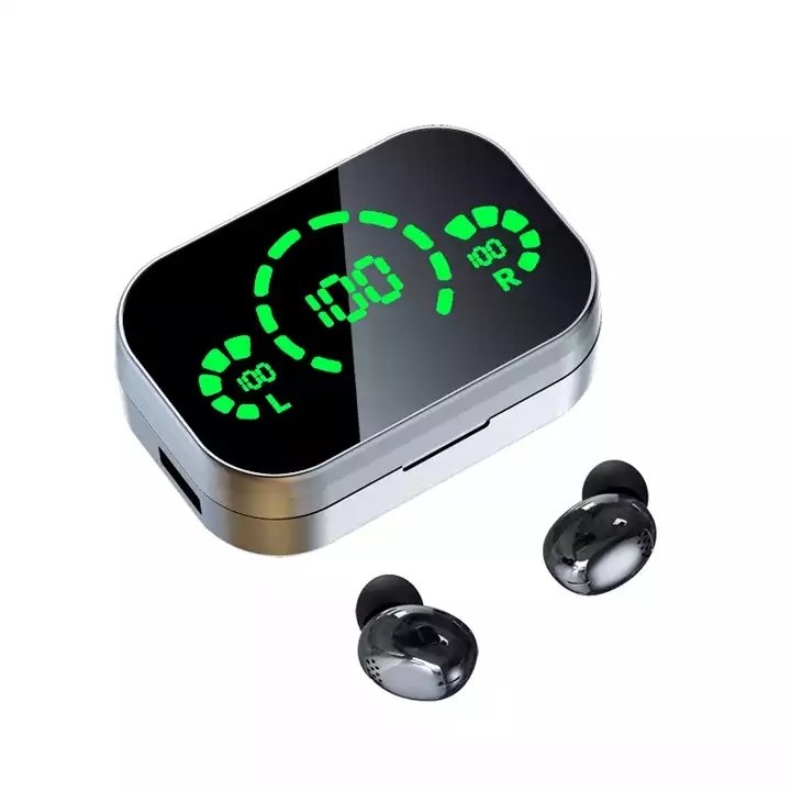 2022 Now Ready To Ship YD04 TWS 9D Stereo TWS Wireless YD04 Earphone Green Light Touch Control Wireless Headset