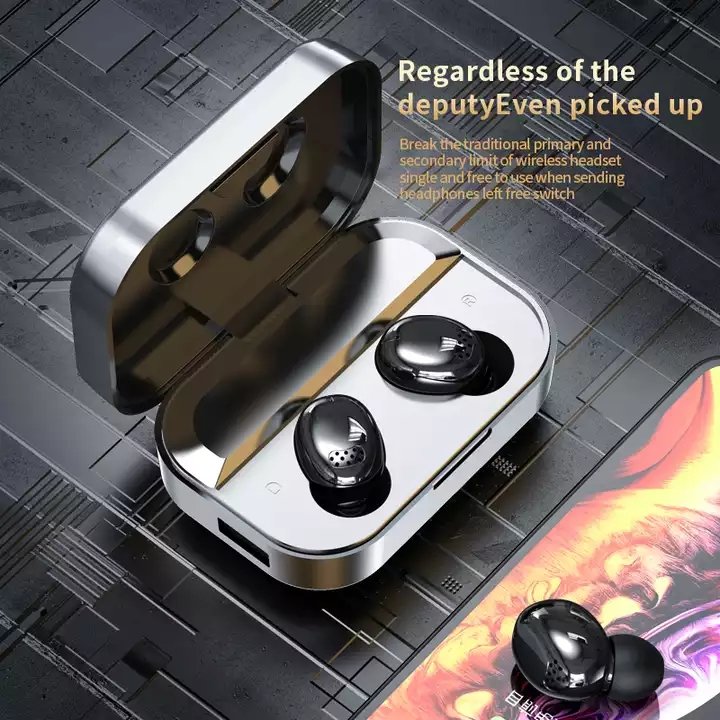 2022 Now Ready To Ship YD04 TWS 9D Stereo TWS Wireless YD04 Earphone Green Light Touch Control Wireless Headset