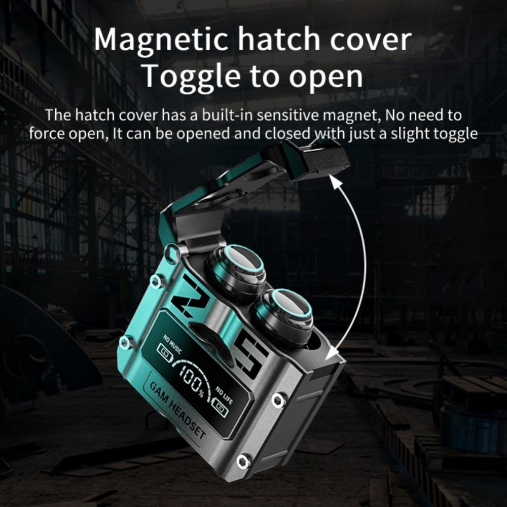 New Game Tws M25 Bt 5.2 Low Latency Earphone 8D HiFi Led Light Touch Wireless Headsets In-ear Gaming Earbuds