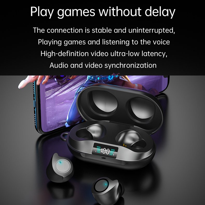 2024 New Electronics Gaming TWS DX20 Headphones Audifonos Wireless Earbuds Business ANC ENC Noise Canceling Earbuds Earphones