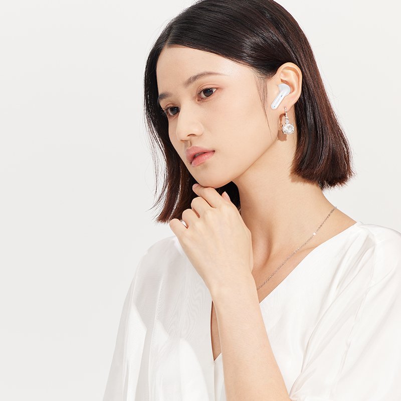 DX-16 LED Digital Display Couple Earphones Equipped with Two Pairs of Earbuds HIFI Sound Quality 360-Degree Surround Sound