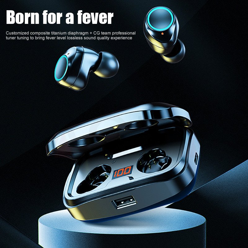 ENC BT TWS Wireless Headset 9D Stereo Sounds Music Earbuds Noise Cancelling IPX5 Sweatproof X10 Earphones