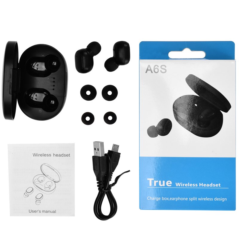 E6S E7S E8S E9S A7S A8S A9S A6s Headset Earphone Headphone Built-In Mic Air Dots Tws Earbuds Headset for Xiaomi Xiao Mi Redmi