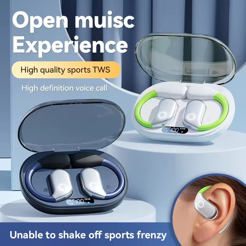 2024 New Products High Quality Wireless Ear Clip Bone Conduction Headphones Ear Clip Earbuds for Huawei Xiaomi