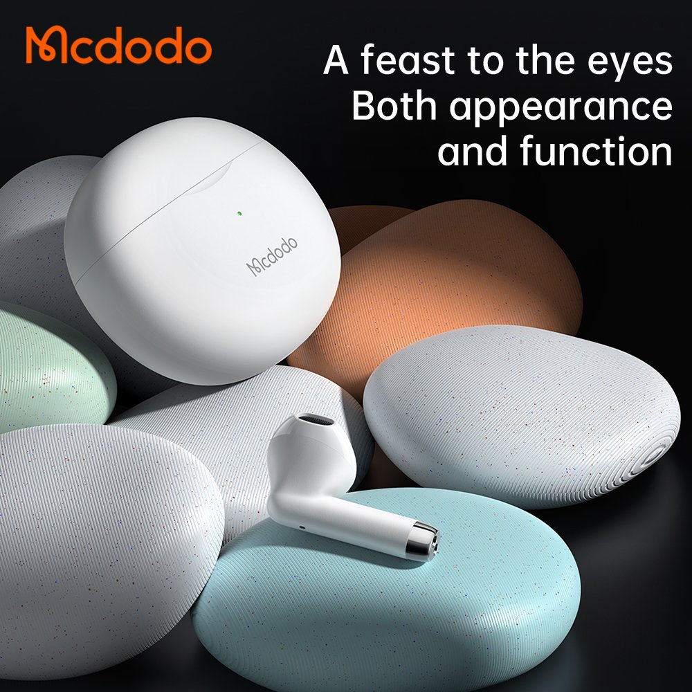 Mcdodo New Product Waterproof IPX54 Sport Matte Mini Cute Wireless Earphone ENC Noise Cancelling Earphone