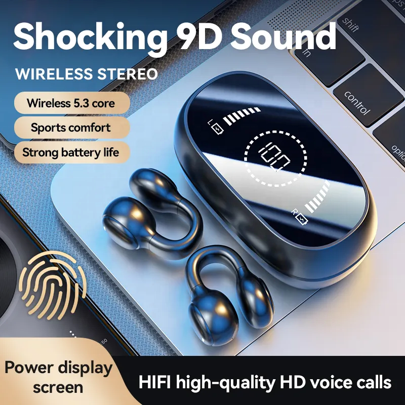 Wireless Headphones M47 Blue tooth Earphones Wireless Earbuds Bone Conduction 9D Sound Gaming Headsets Noise Canceling Sport