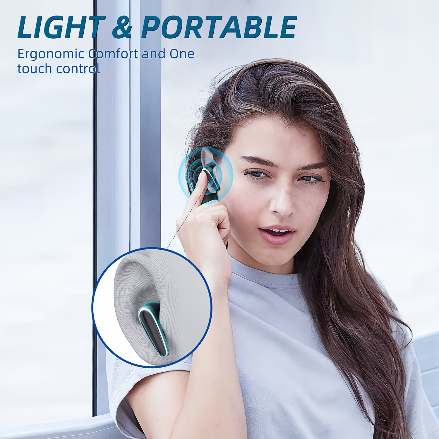 Factory custom original BT3.0 earphones noise cancelling tws earphones wireless ipx5 waterproof sports earphones with Ear Hook