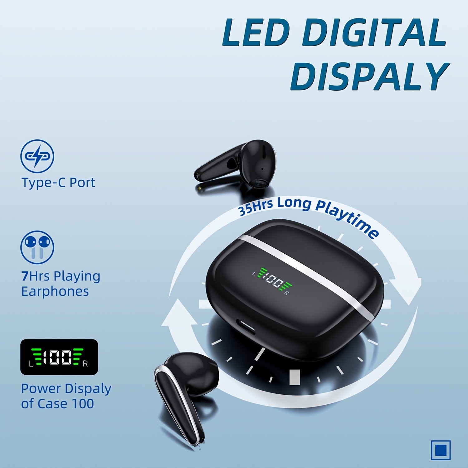 Factory custom original BT3.0 earphones noise cancelling tws earphones wireless ipx5 waterproof sports earphones with Ear Hook