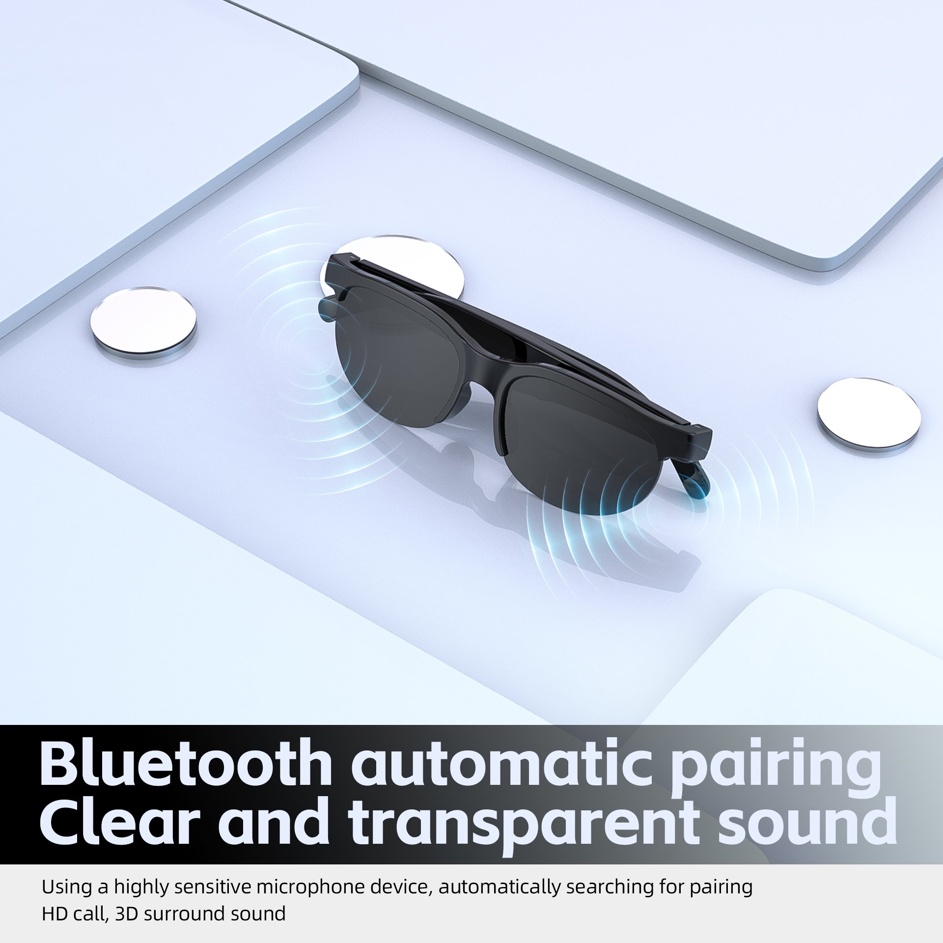 2024 Explosive Smart Audio BT5.3 XG88PRO Glasses Noise Cancelling TWS Earphones & Headphones