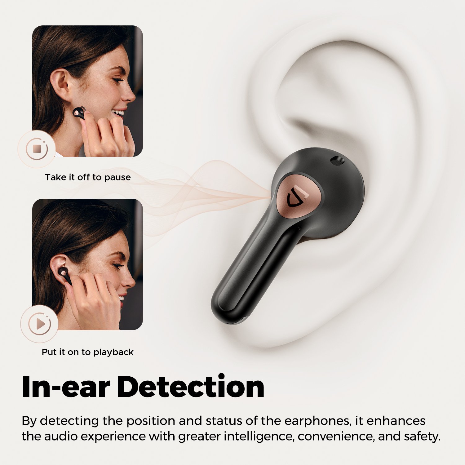 SoundPEATS Air4 Pro bluetooth earphone in ear detection headphones noise cancelling hifi audio wireless earbuds