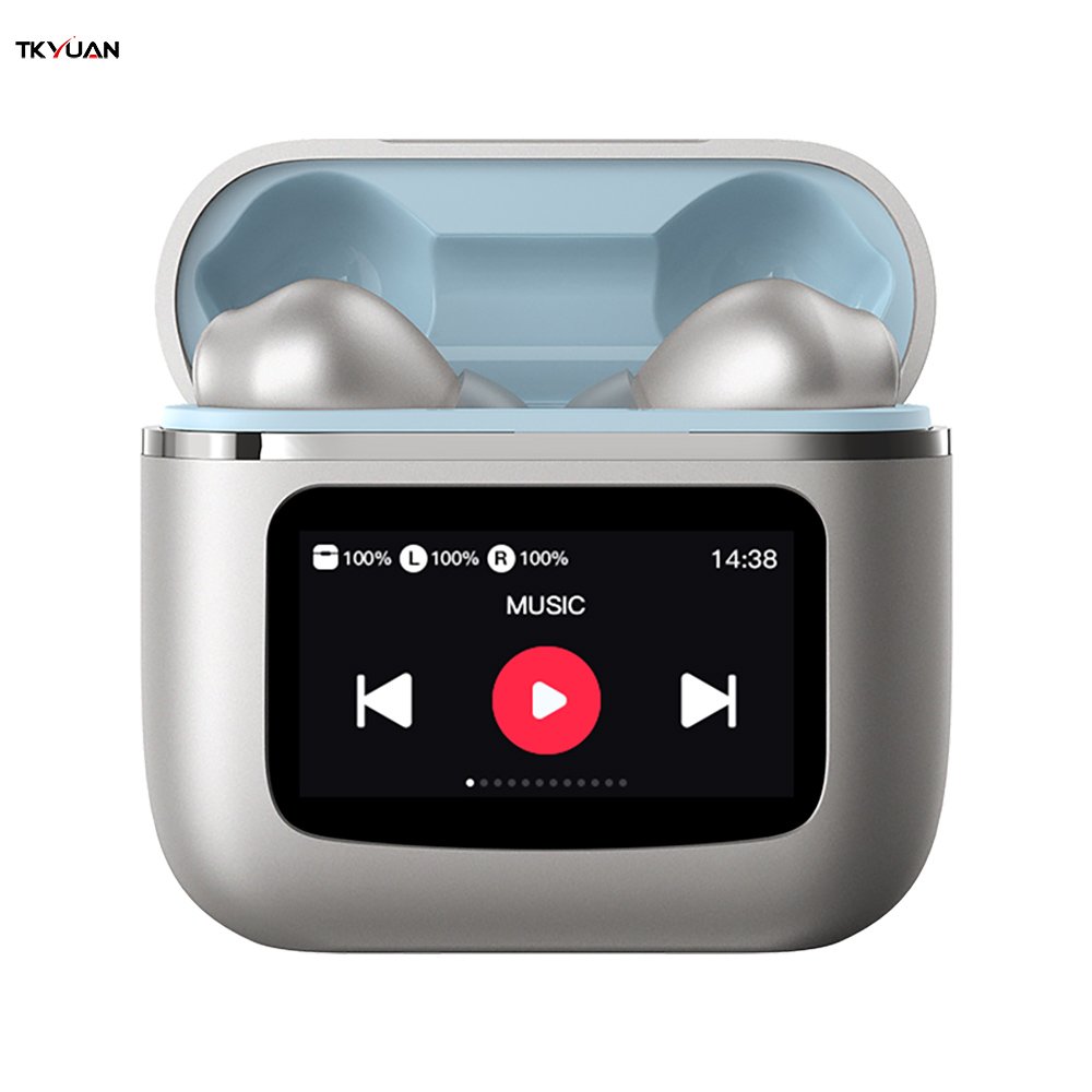 2024 LED Touch Screen TWS On-Ear Wireless Blue Tooth Headset Call Business Headset Noise Cancelling Tws Earphones & Headphones
