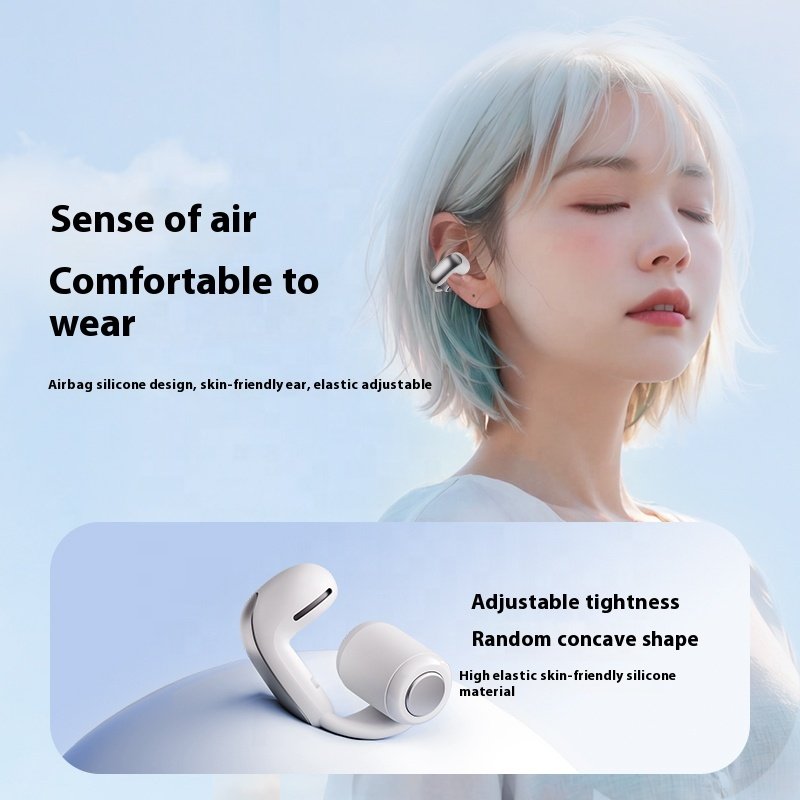 2024 TWS Wireless Earphone Clip Type-c Charging Port Auriculares Noise Canceling Headset HIFI Bass Surround Sound V12 Headphone