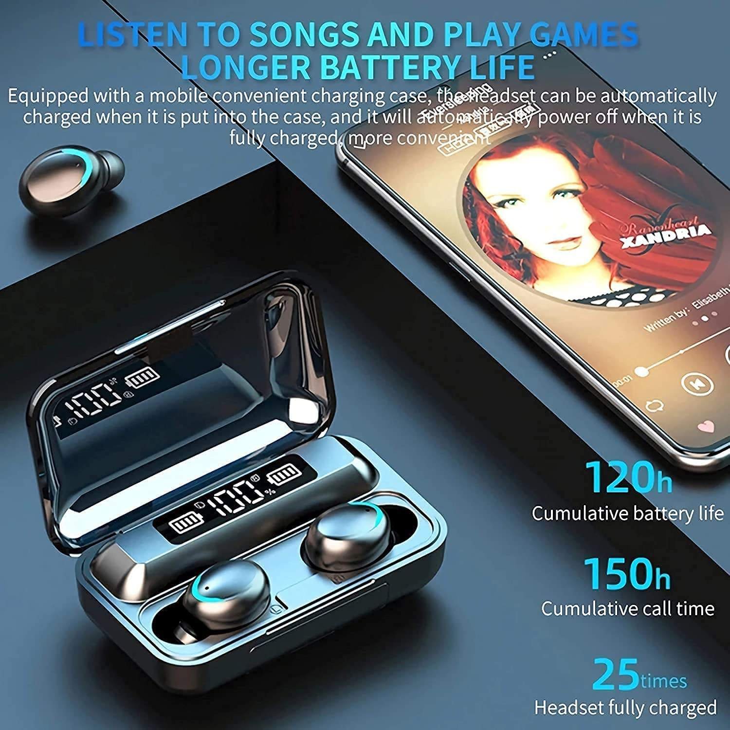 Factory Price Wireless TWS ANC Auricular F9 Wireless Earbuds Earphone