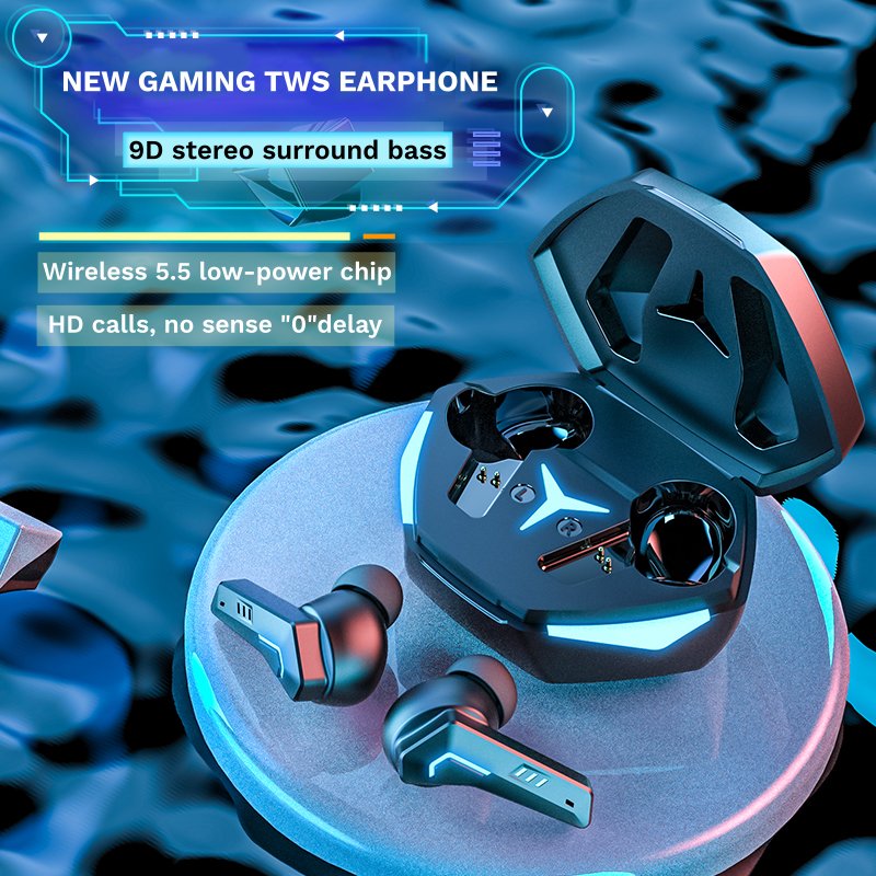 Newly Gaming Wireless Earphone DX22 Waterproof TWS Led Display Hifi Sound Auriculares Wireless Sports Earbuds Headphone DX 22