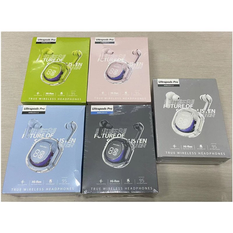 NEW AIR39 Wireless BT5.3 Headset T8 TWS Headphones ENC Headphones LED Power Digital Display Stereo Sound Earphones for Sports