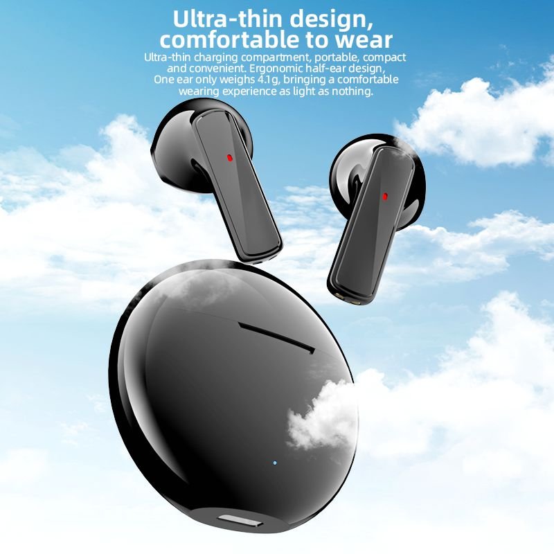 Hot Sale Bt 5.3 Tws Air5 Mini In Ear Headphones Voice Assistant Noise Cancelling Low Latency Earbuds Earphones For Android Ios