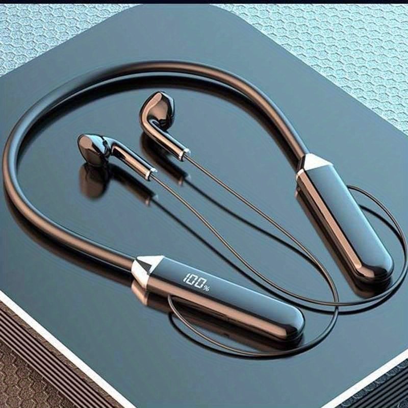 Wireless Headphones 5.0 Neckband Earphones Sports Waterproof TWS Earbuds Headset With Mic