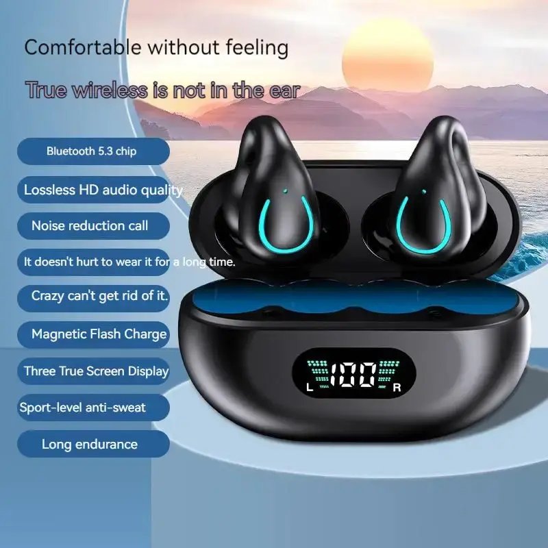 2024 BT 5.3 Headphones In Ear Noise Canceling Tws Earphone Waterproof Cover Headset Wireless Earbuds Earphone