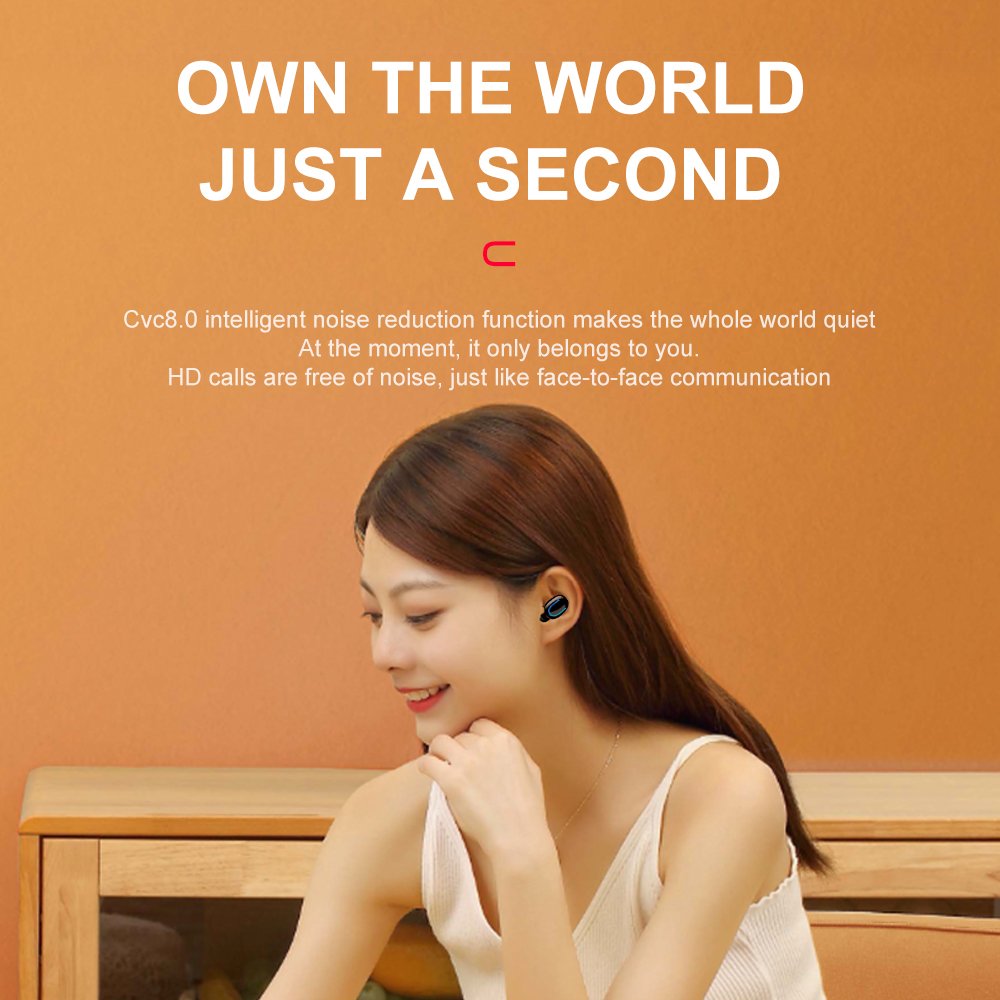 TWS LED Digital Ecouteur San Fil Smart Paring Touch Control Headphone Earphone Q82 TWS Earbuds
