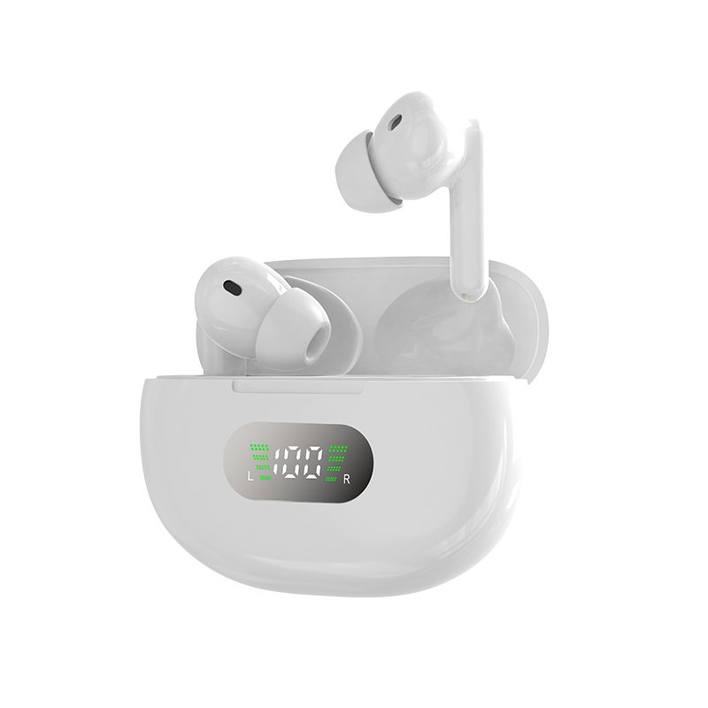 Active Noise Cancelling True Wireless Earbuds BT5.3 Battery Display Touch Control 10mm Drivers TN100
