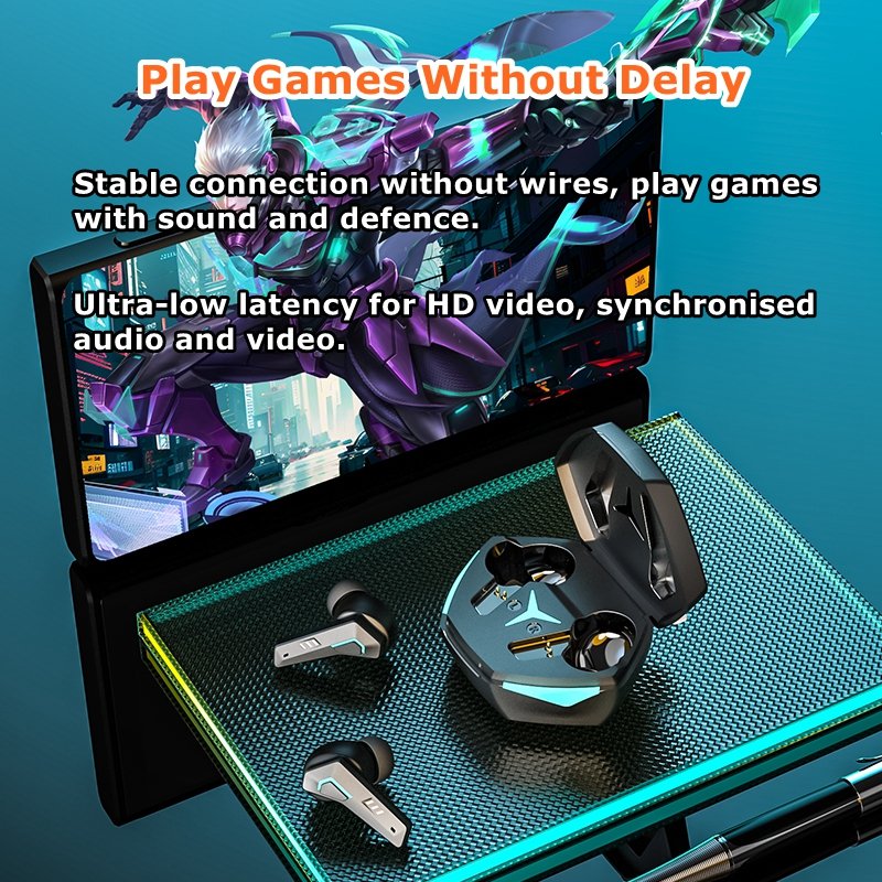 2024 New DX-22 TWS Earphones Wireless In Ear Headset hearing aid headphones LED Digital Display HiFi Stereo Gaming Earbuds
