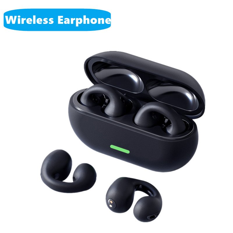 Dodoup T75 TWS Bluetooth 5.3 Wireless Bone Conduction Headphone T75 Clip Ear Music Noise Canceling Headset Earphones Headphone