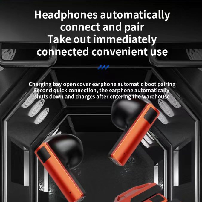 Top Sports LED Display Mini Low Delay Gaming Headset Earbuds TWS Earphones Cheapest Free Sample Shipping's Items for Women Men