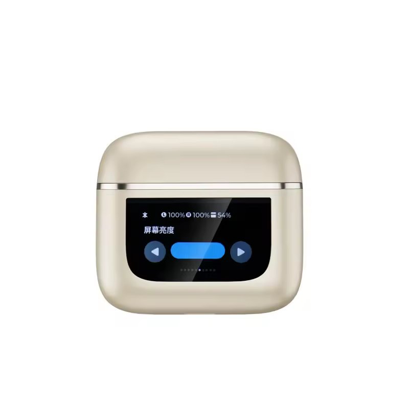 ANC Earphone V8 LCD Full Touch Screen Wireless Earbuds In Ear Waterproof TWS Gaming Wireless Earphone V8 Color Screen headphones