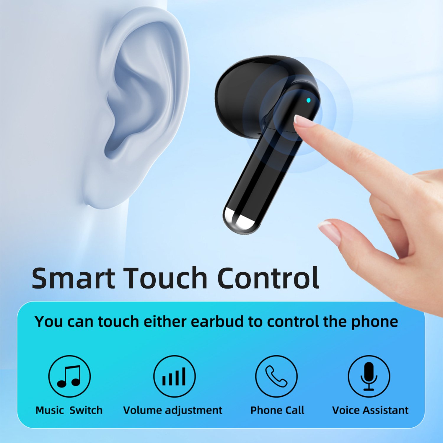 Top Selling TWS Wireless Bluetooth Earphone Earbuds Long Standby Time Earbuds