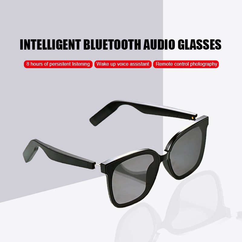 Bone Conduction Earphone Glasses With Speaker Wireless Bluetooth Smart Audio Headphone Sunglasses Men High Quality 2024