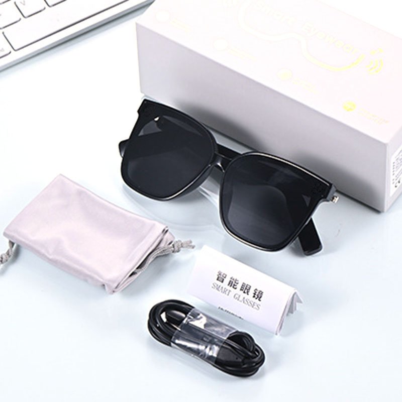 Bone Conduction Earphone Glasses With Speaker Wireless Bluetooth Smart Audio Headphone Sunglasses Men High Quality 2024