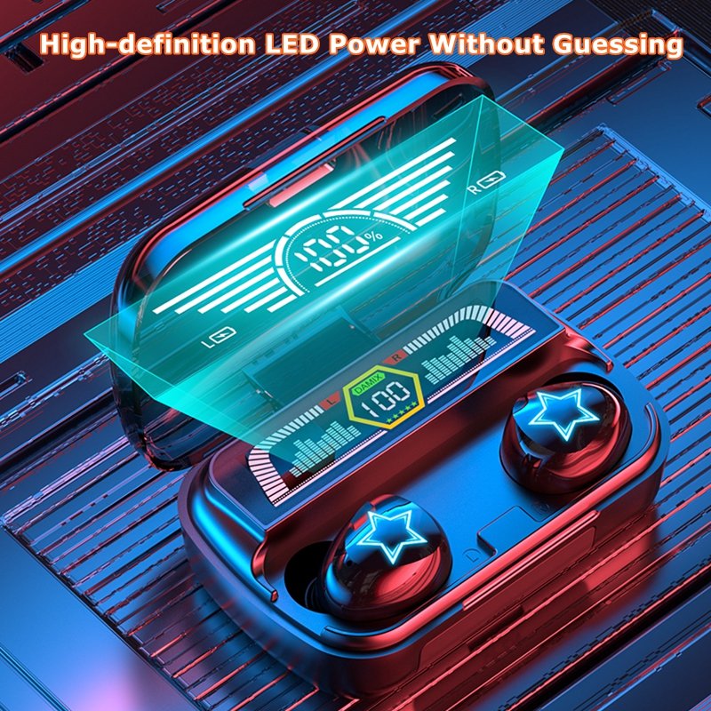 2024 New Custom AS-07 Tws Gaming Small Wireless Earbuds Cheap Hifi Earphones Stereo Ipx7 Waterproof In Ear Headphones