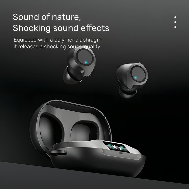 New DX20 TWS Earbuds True Wireless Stereo Touch Control Waterproof Led Digital Display In-ear Headphones DX-20 Mini Earphones