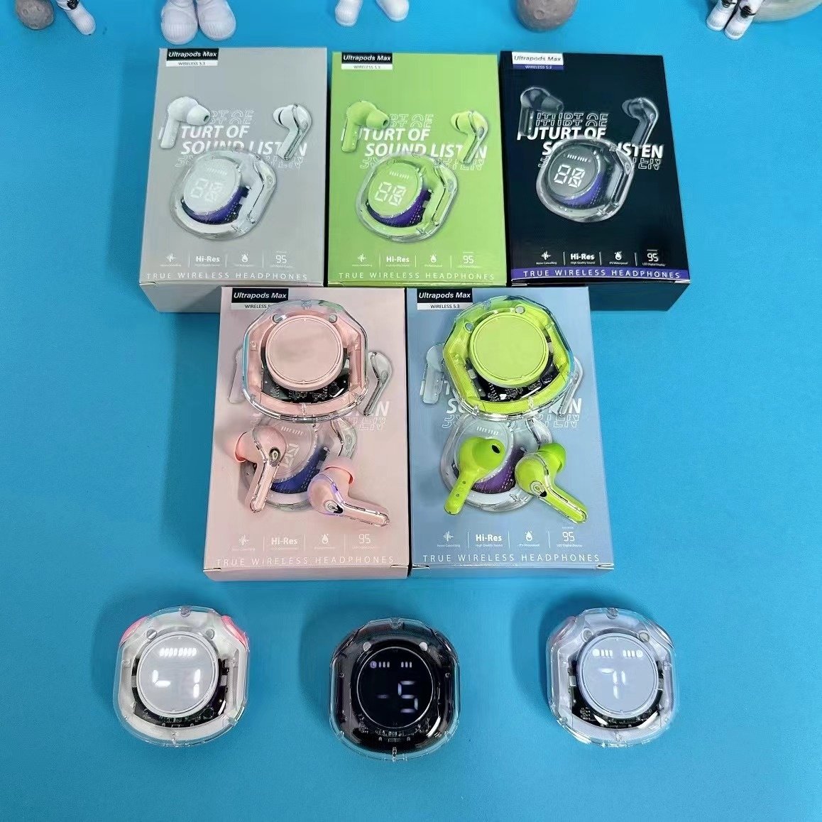 Crystal Air39 BT Earbud And In-Ear Earphones Earbuds Wireless ENC Auriculares Wireless Headset Air 39 Crystal Earbuds